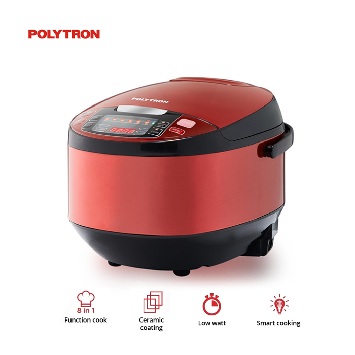 Polytron Tiarapot Smart Multi Cooker - PRC1901R Red